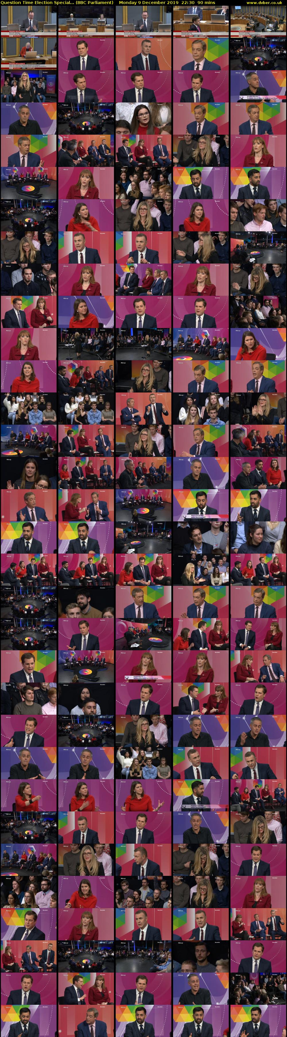 Question Time Election Special... (BBC Parliament) Monday 9 December 2019 22:30 - 00:00