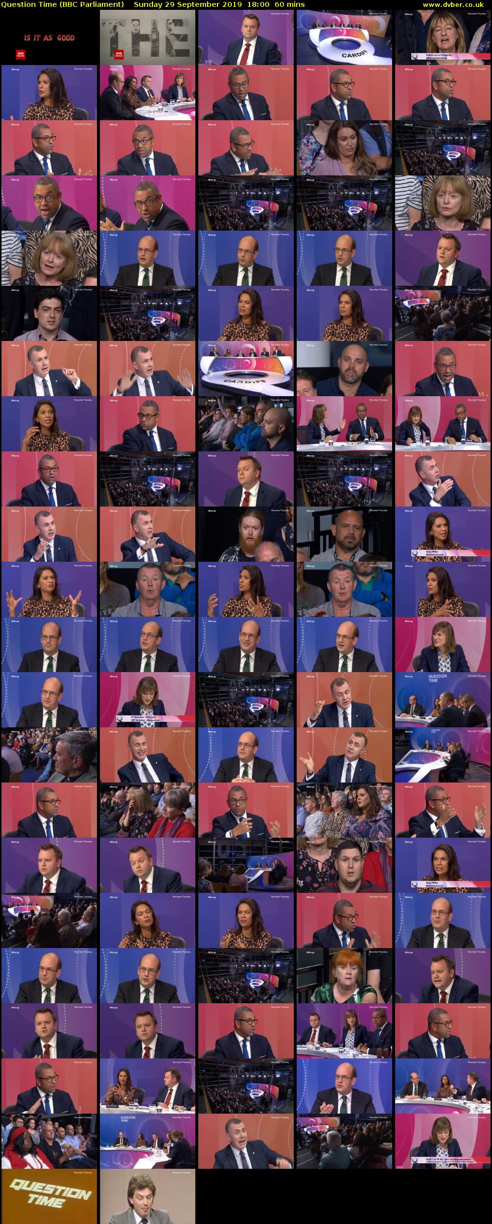 Question Time (BBC Parliament) Sunday 29 September 2019 18:00 - 19:00
