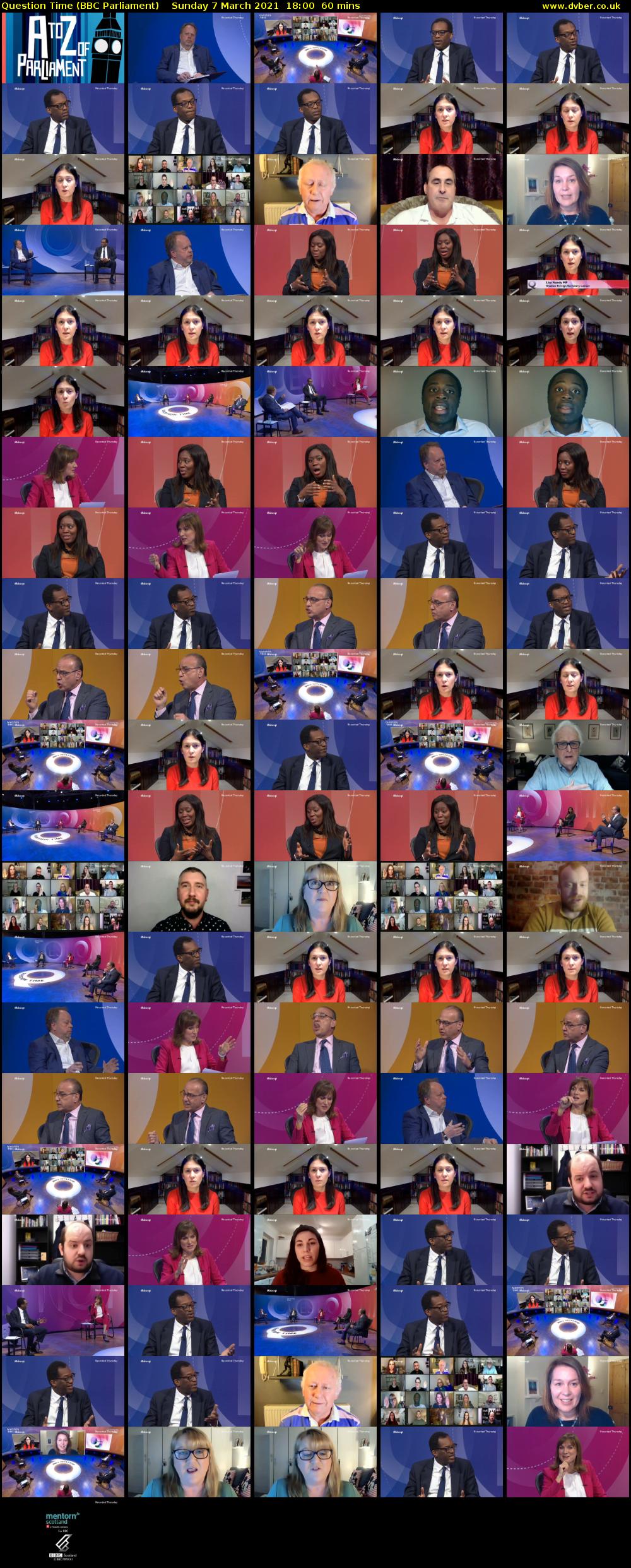 Question Time (BBC Parliament) Sunday 7 March 2021 18:00 - 19:00