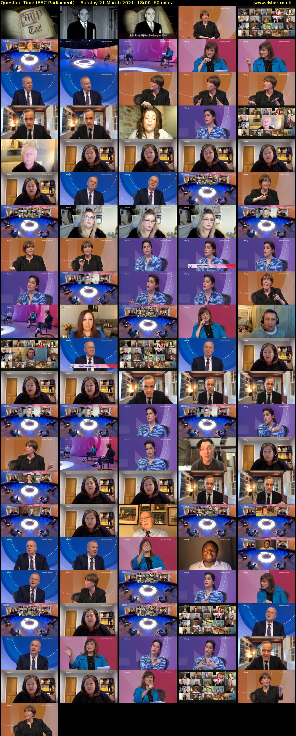 Question Time (BBC Parliament) Sunday 21 March 2021 18:00 - 19:00
