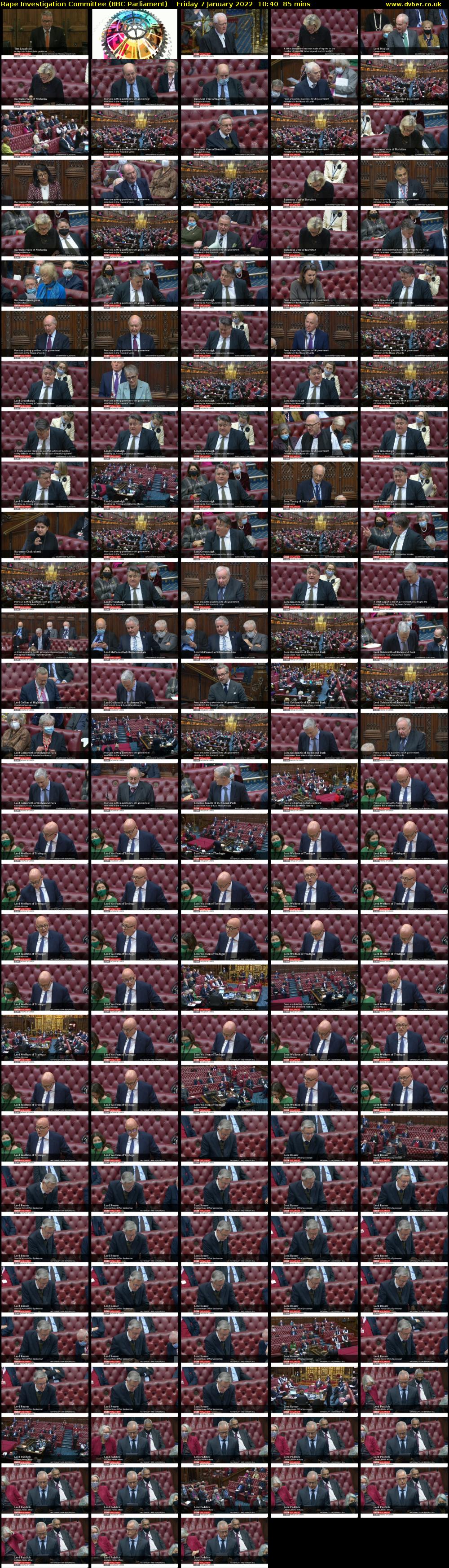 Rape Investigation Committee (BBC Parliament) Friday 7 January 2022 10:40 - 12:05