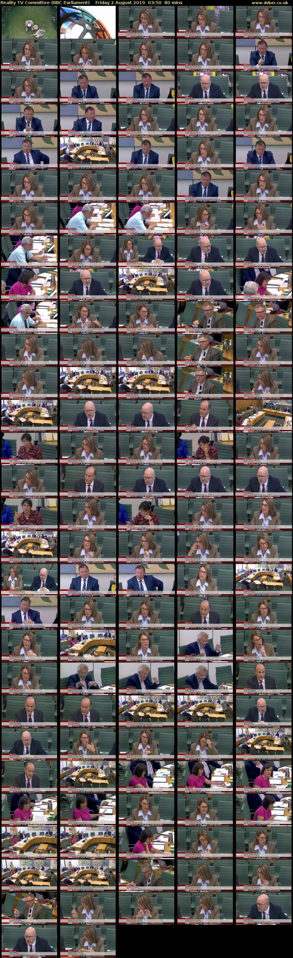 Reality TV Committee (BBC Parliament) Friday 2 August 2019 03:50 - 05:10