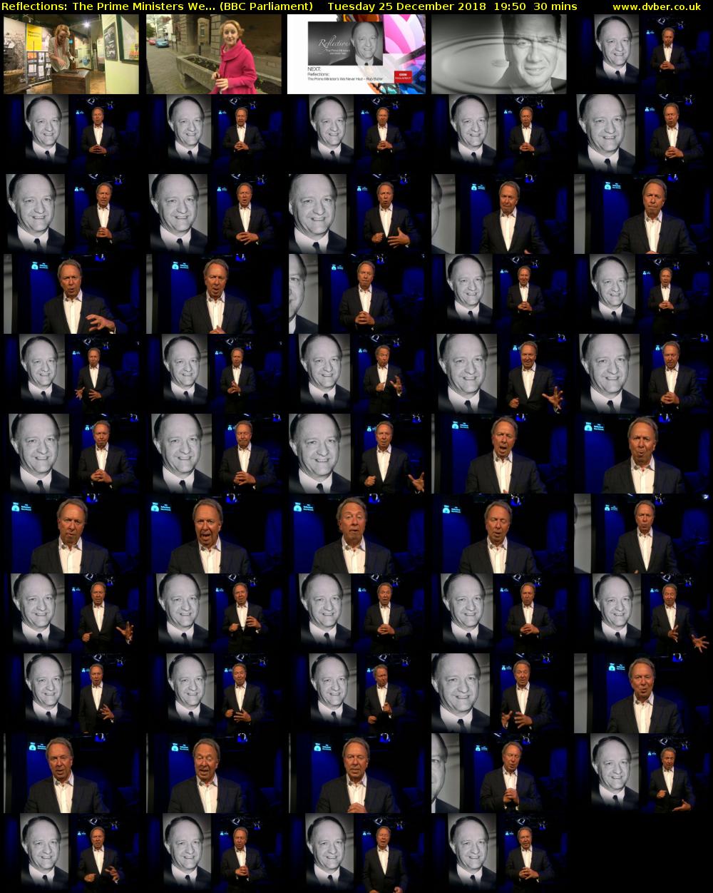Reflections: The Prime Ministers We... (BBC Parliament) Tuesday 25 December 2018 19:50 - 20:20