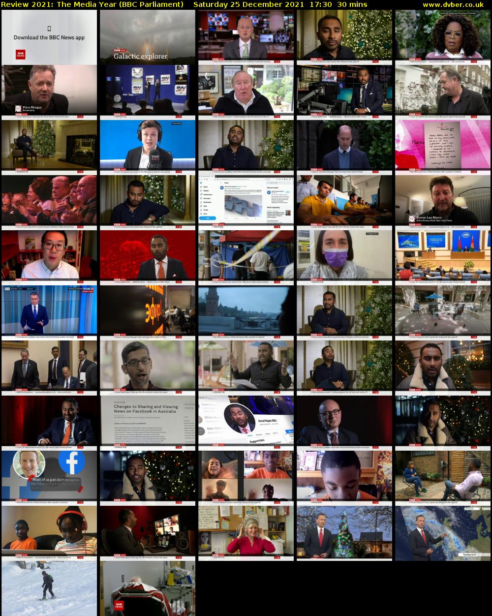 Review 2021: The Media Year (BBC Parliament) Saturday 25 December 2021 17:30 - 18:00
