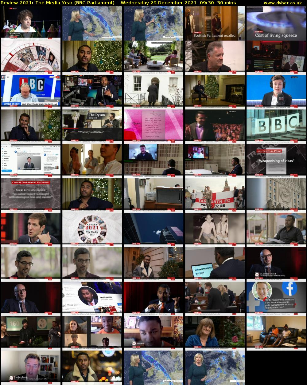 Review 2021: The Media Year (BBC Parliament) Wednesday 29 December 2021 09:30 - 10:00