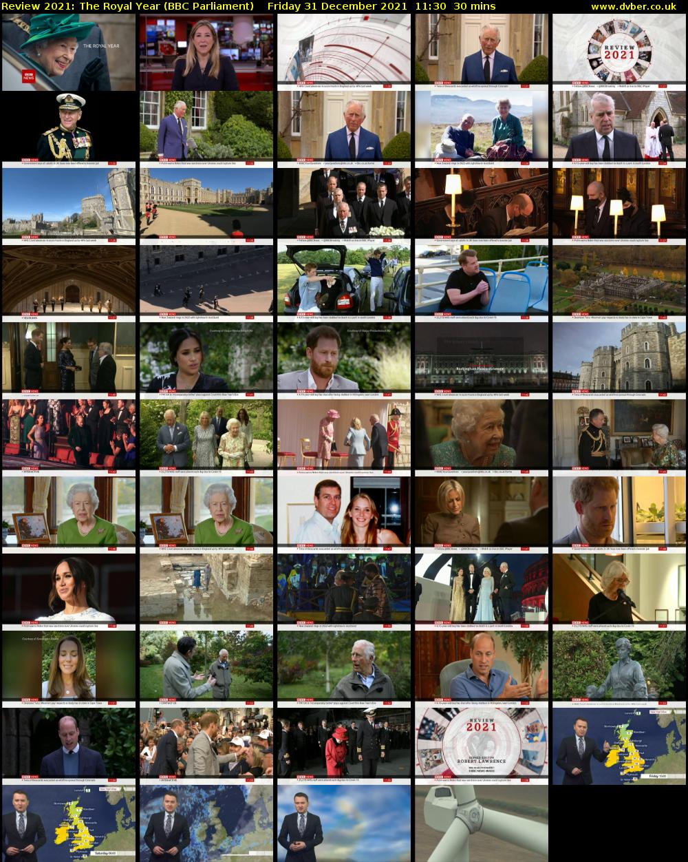 Review 2021: The Royal Year (BBC Parliament) Friday 31 December 2021 11:30 - 12:00