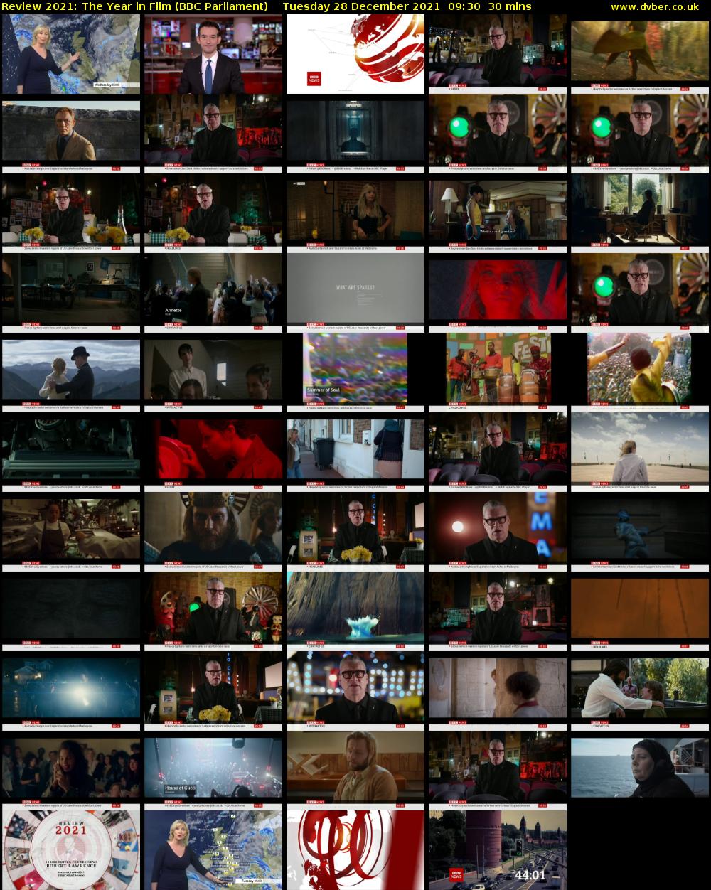 Review 2021: The Year in Film (BBC Parliament) Tuesday 28 December 2021 09:30 - 10:00