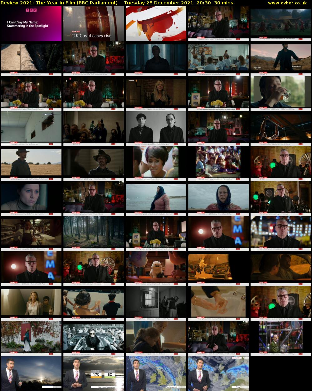 Review 2021: The Year in Film (BBC Parliament) Tuesday 28 December 2021 20:30 - 21:00