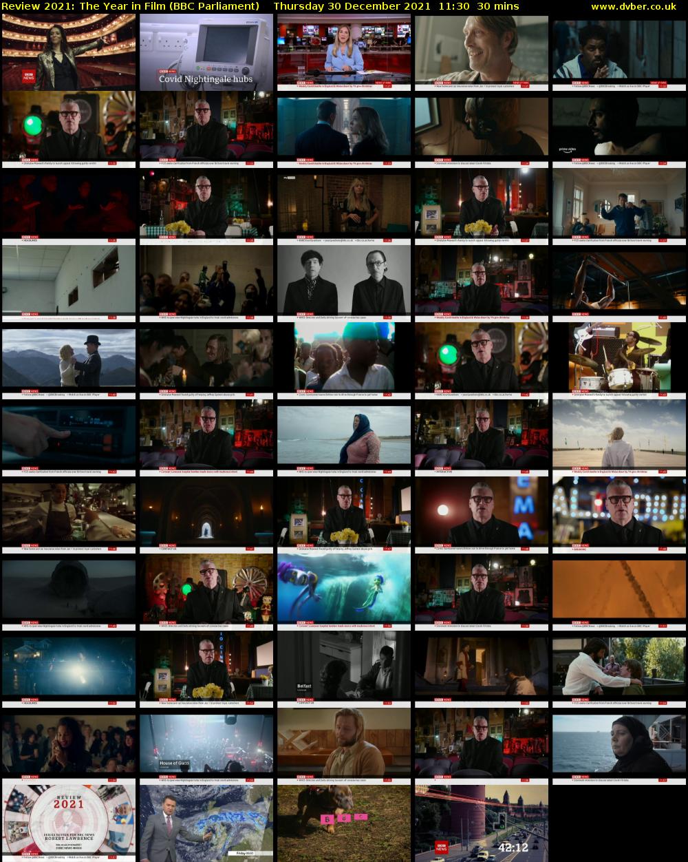 Review 2021: The Year in Film (BBC Parliament) Thursday 30 December 2021 11:30 - 12:00