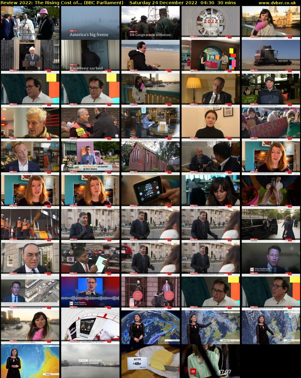Review 2022: The Rising Cost of... (BBC Parliament) Saturday 24 December 2022 04:30 - 05:00