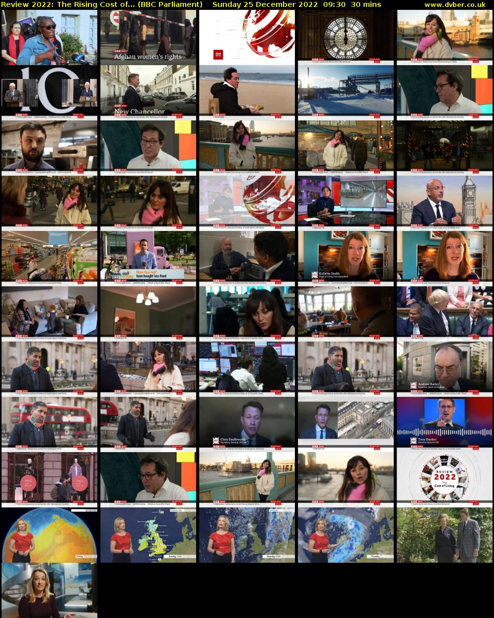 Review 2022: The Rising Cost of... (BBC Parliament) Sunday 25 December 2022 09:30 - 10:00