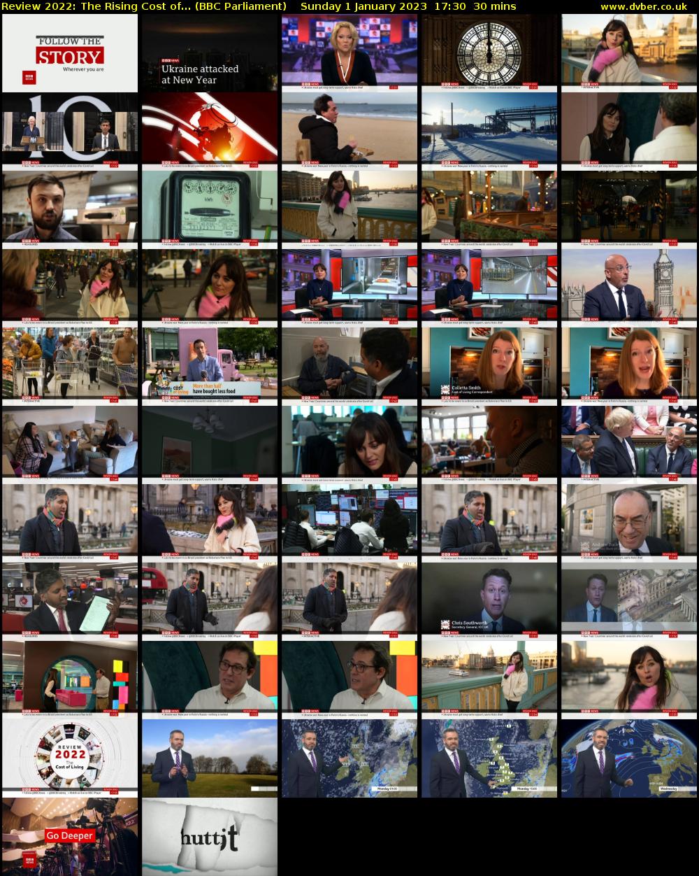 Review 2022: The Rising Cost of... (BBC Parliament) Sunday 1 January 2023 17:30 - 18:00