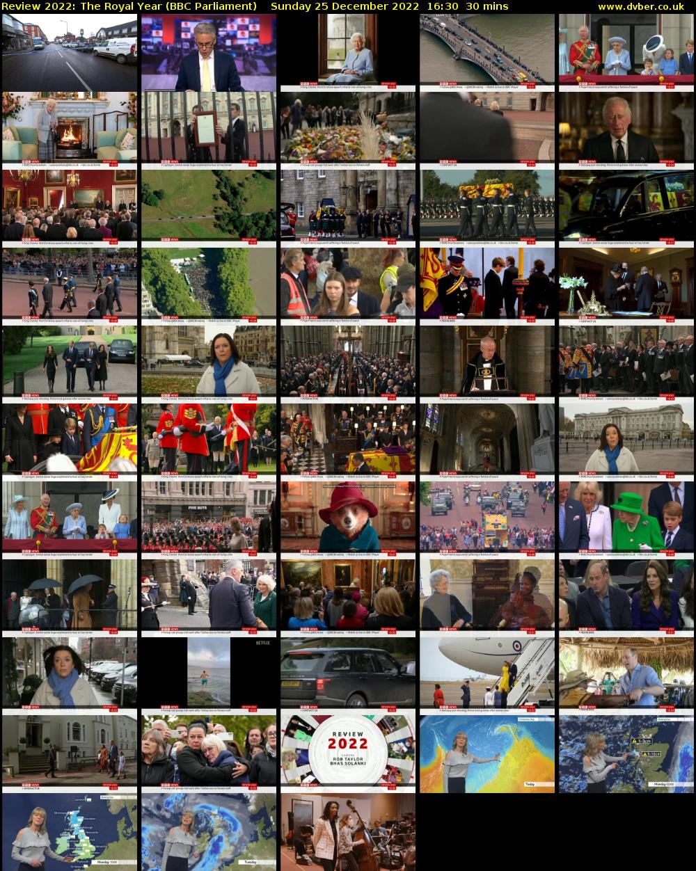 Review 2022: The Royal Year (BBC Parliament) Sunday 25 December 2022 16:30 - 17:00