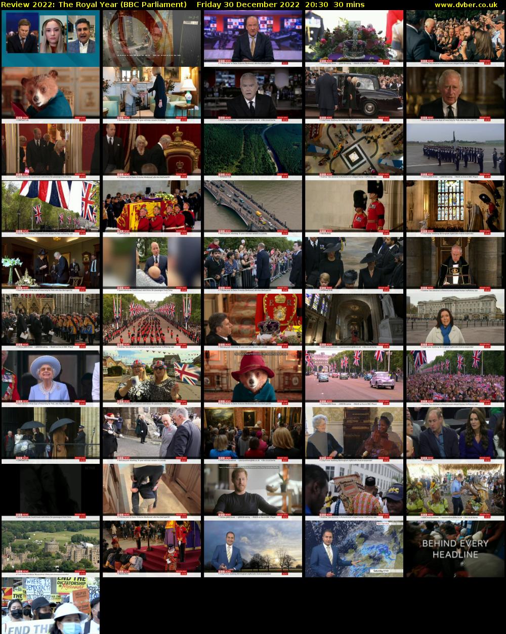 Review 2022: The Royal Year (BBC Parliament) Friday 30 December 2022 20:30 - 21:00