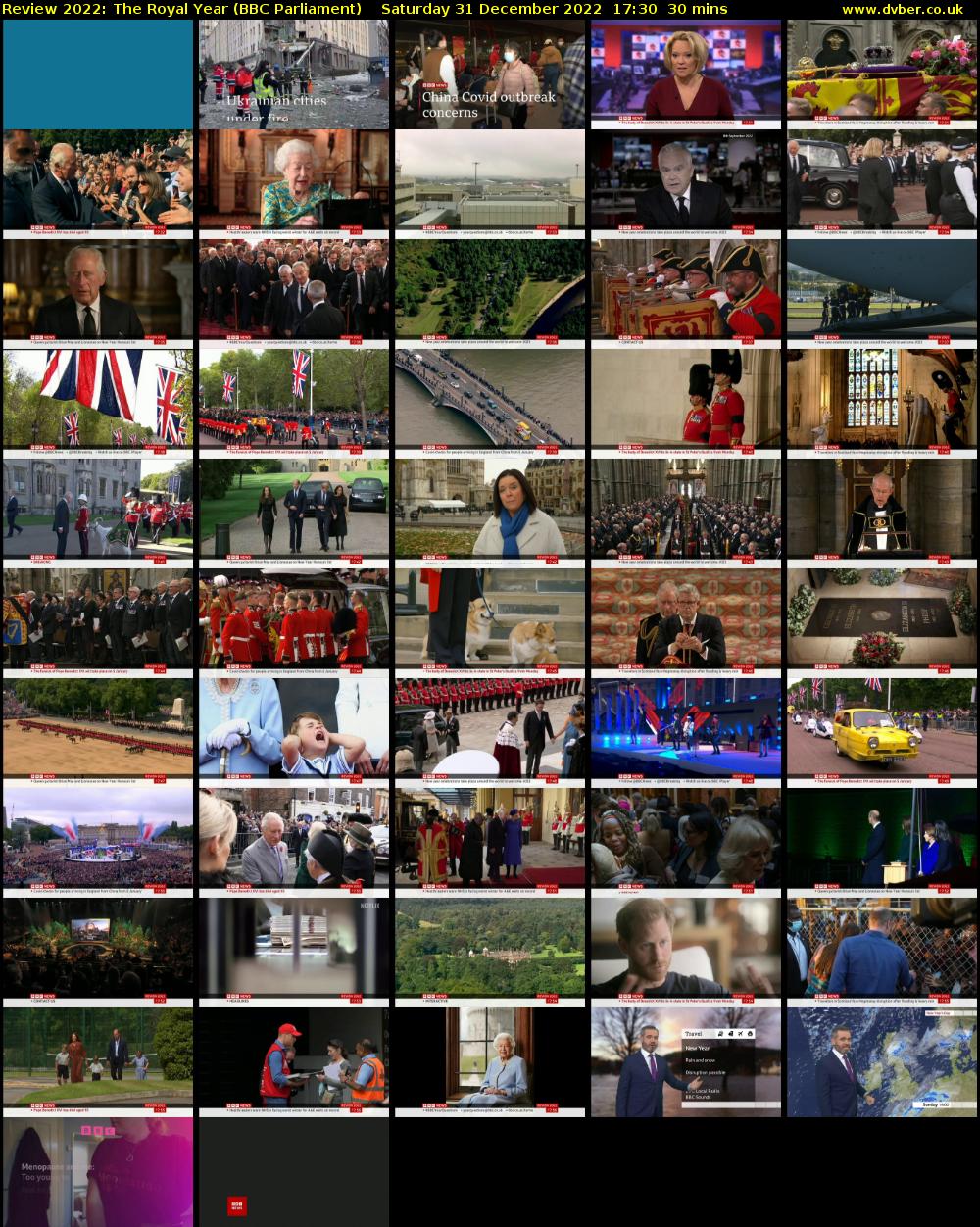 Review 2022: The Royal Year (BBC Parliament) Saturday 31 December 2022 17:30 - 18:00