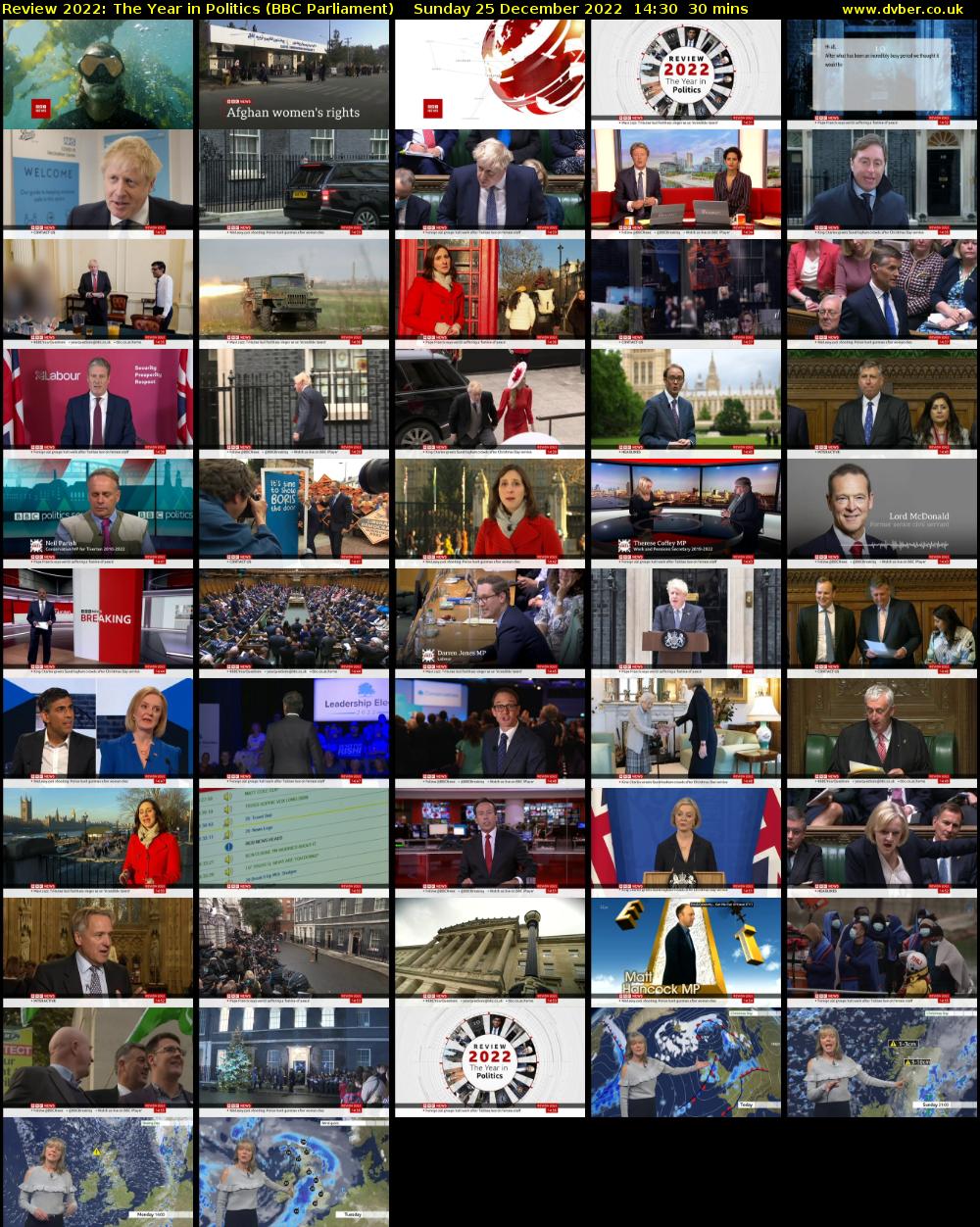 Review 2022: The Year in Politics (BBC Parliament) Sunday 25 December 2022 14:30 - 15:00