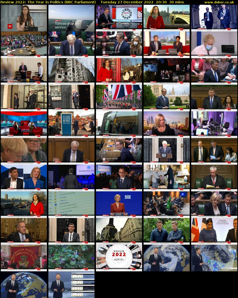 Review 2022: The Year in Politics (BBC Parliament) Tuesday 27 December 2022 20:30 - 21:00