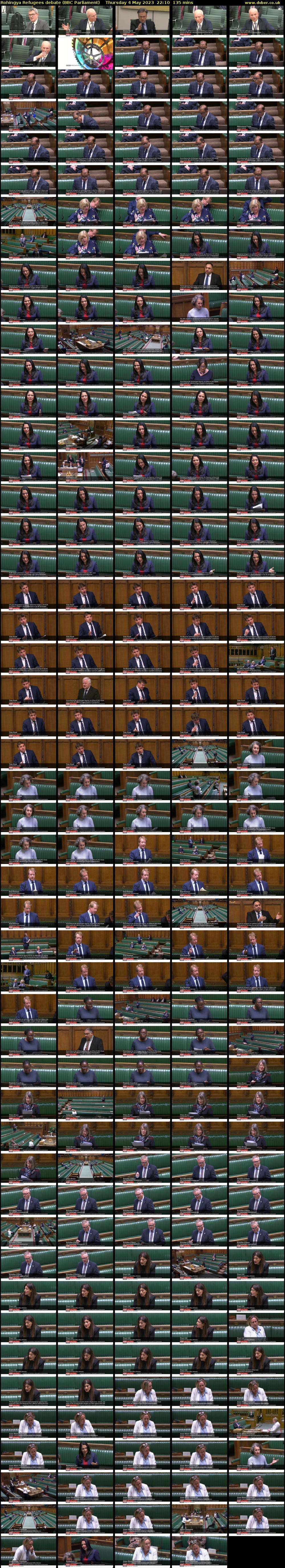 Rohingya Refugees debate (BBC Parliament) Thursday 4 May 2023 22:10 - 00:25