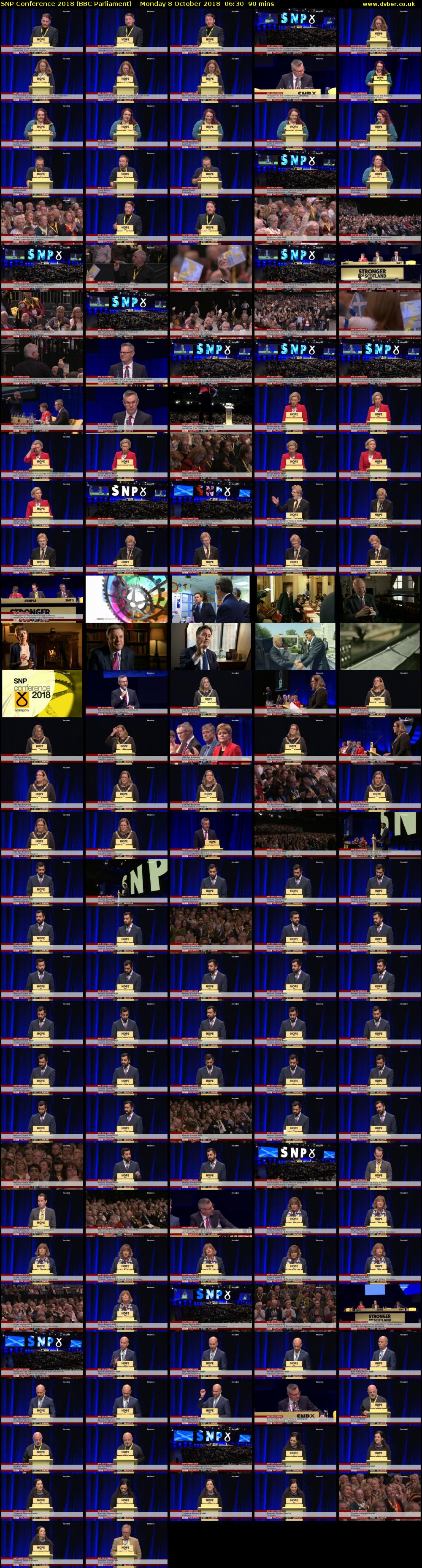 SNP Conference 2018 (BBC Parliament) Monday 8 October 2018 06:30 - 08:00