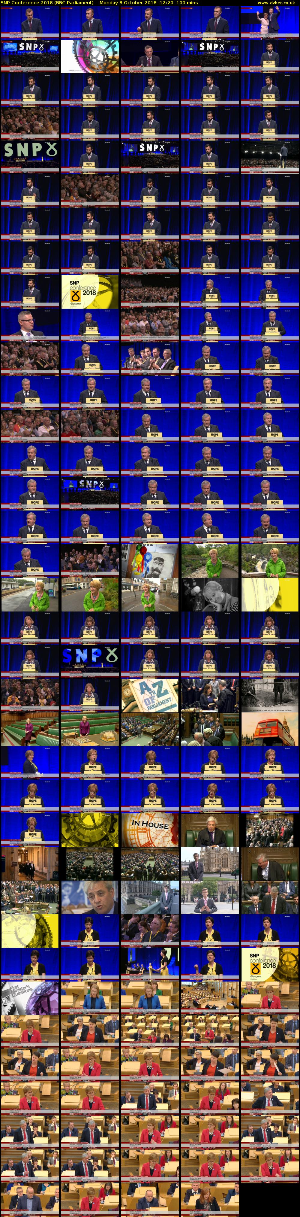 SNP Conference 2018 (BBC Parliament) Monday 8 October 2018 12:20 - 14:00