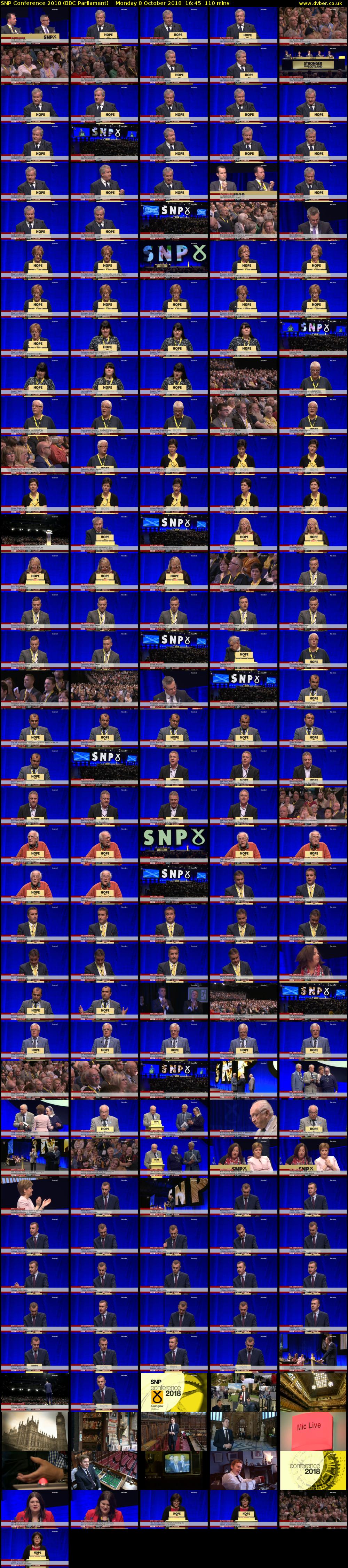 SNP Conference 2018 (BBC Parliament) Monday 8 October 2018 16:45 - 18:35