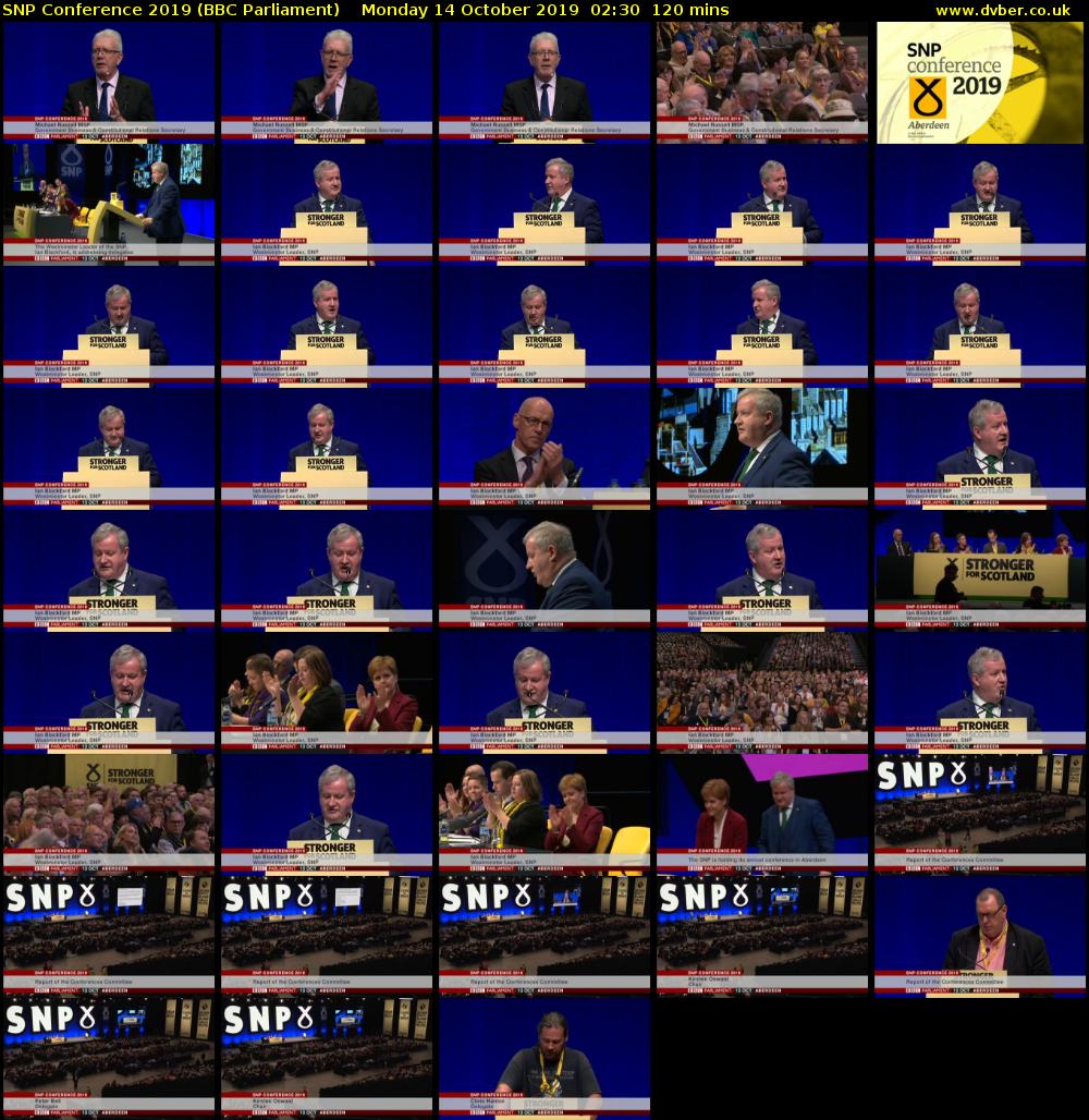 SNP Conference 2019 (BBC Parliament) Monday 14 October 2019 02:30 - 04:30