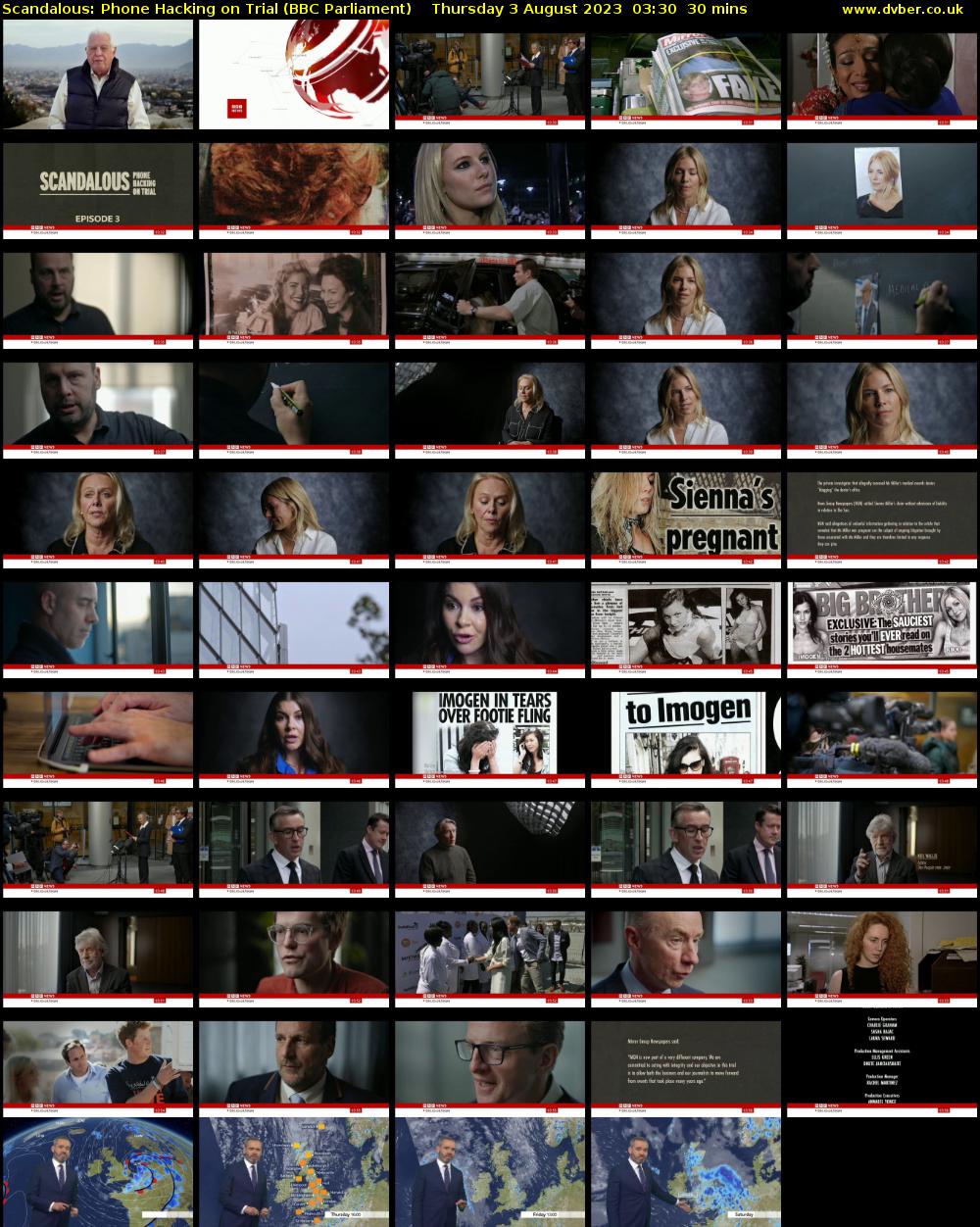 Scandalous: Phone Hacking on Trial (BBC Parliament) Thursday 3 August 2023 03:30 - 04:00