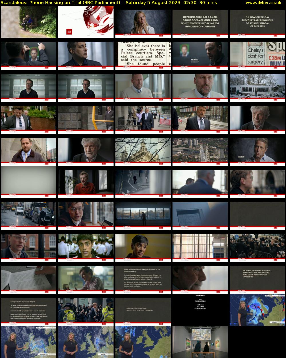 Scandalous: Phone Hacking on Trial (BBC Parliament) Saturday 5 August 2023 02:30 - 03:00
