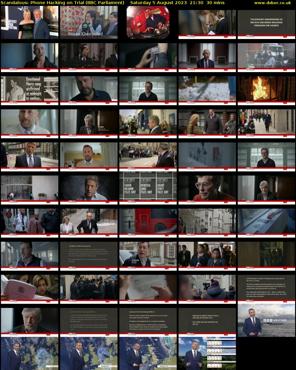 Scandalous: Phone Hacking on Trial (BBC Parliament) Saturday 5 August 2023 21:30 - 22:00