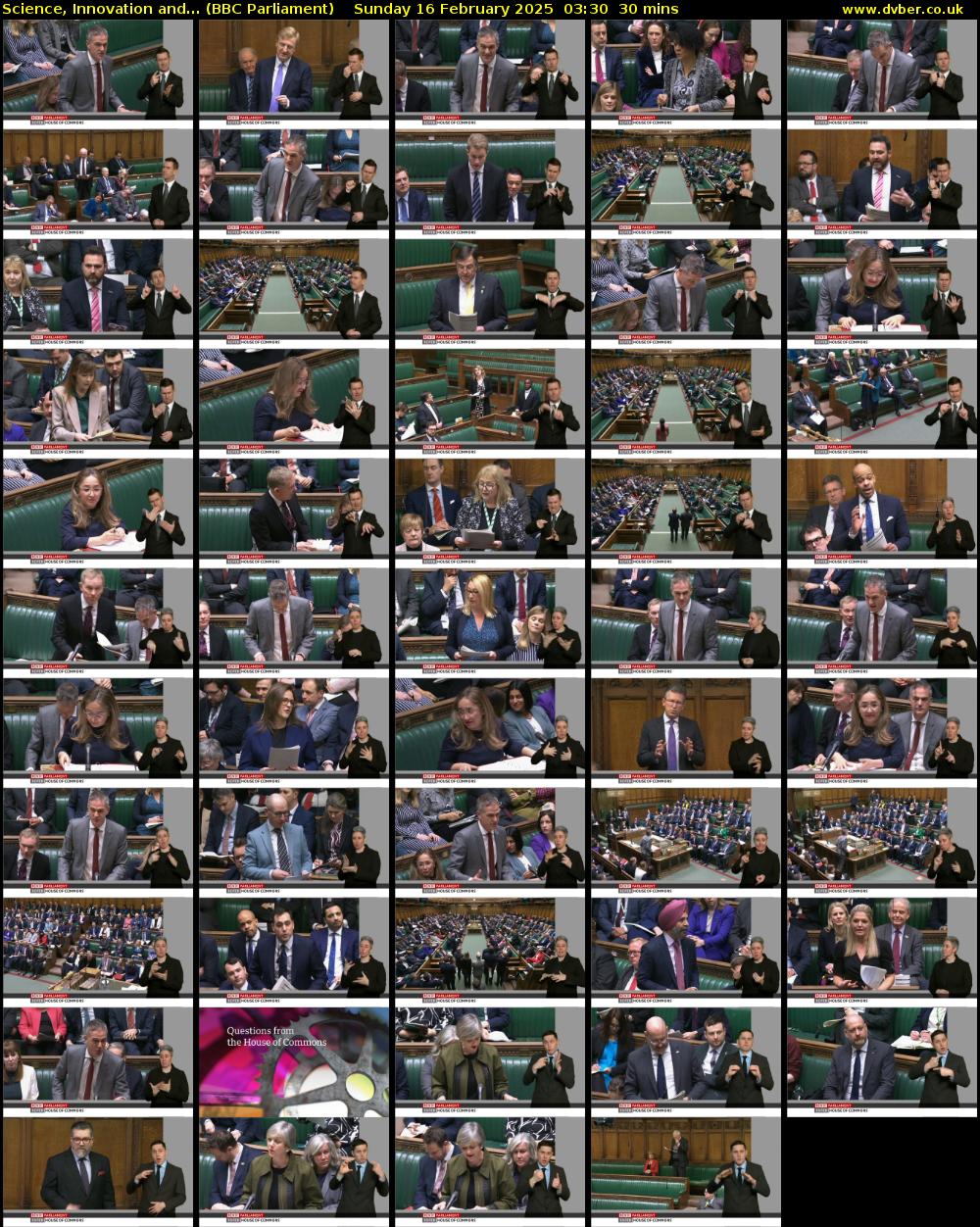 Science, Innovation and... (BBC Parliament) Sunday 16 February 2025 03:30 - 04:00