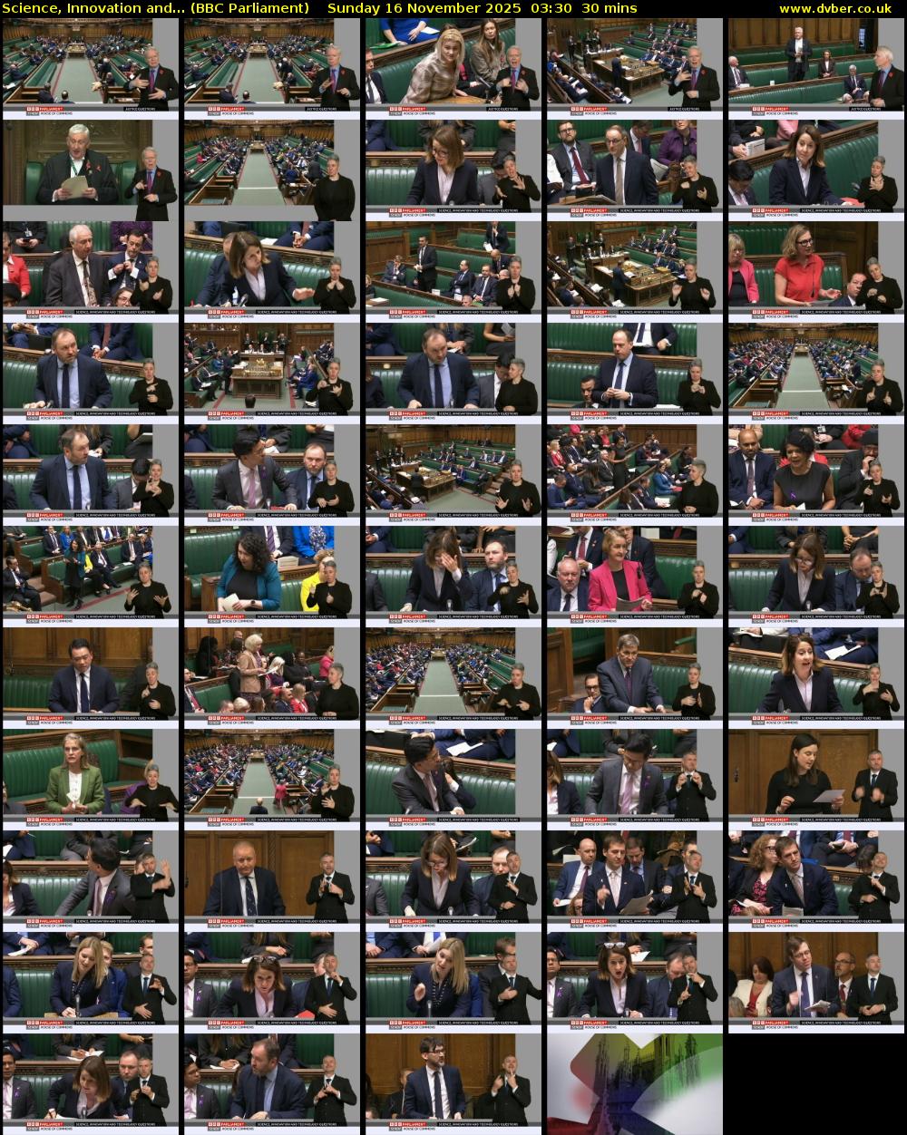 Science, Innovation and... (BBC Parliament) Sunday 16 November 2025 03:30 - 04:00