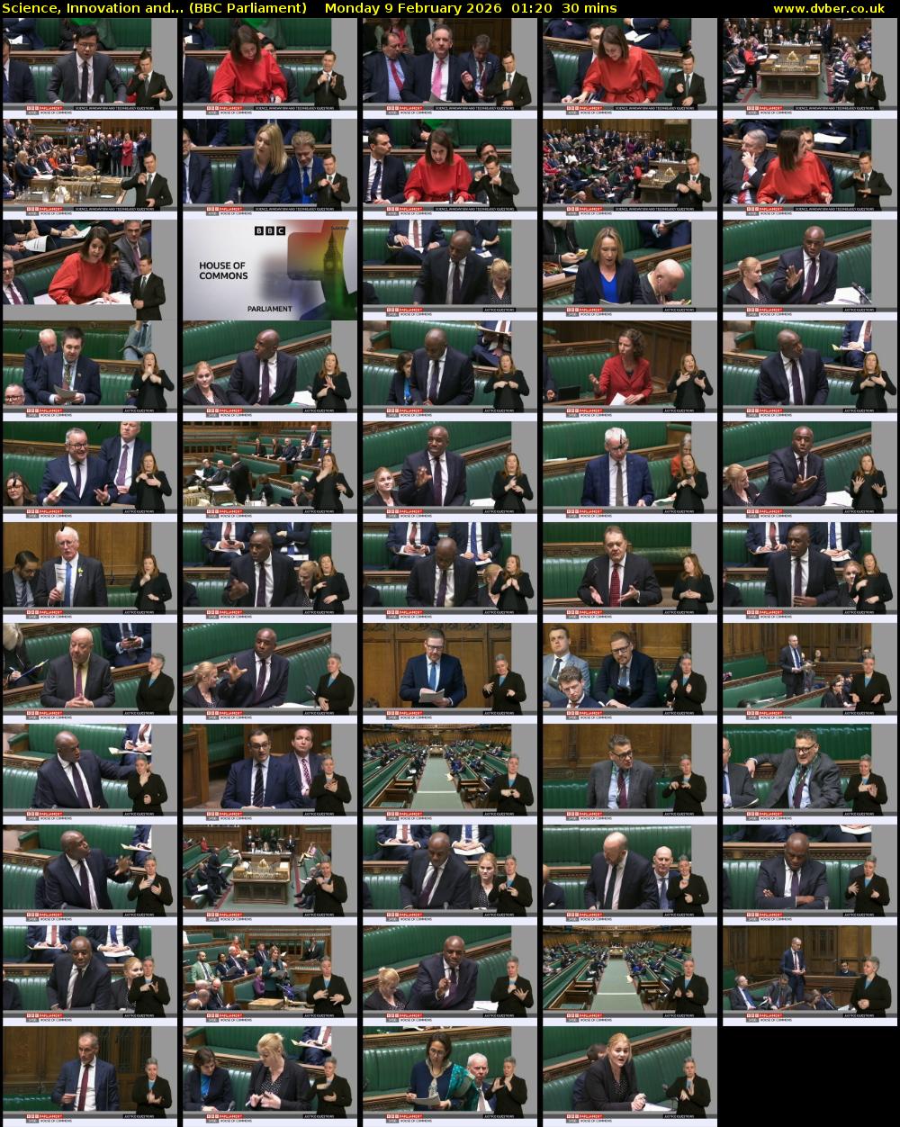 Science, Innovation and... (BBC Parliament) Monday 9 February 2026 01:20 - 01:50