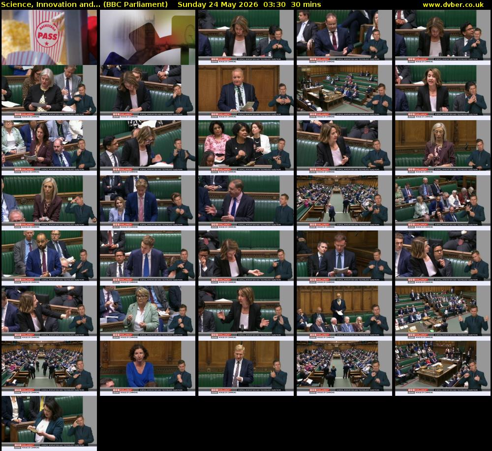 Science, Innovation and... (BBC Parliament) Sunday 24 May 2026 03:30 - 04:00