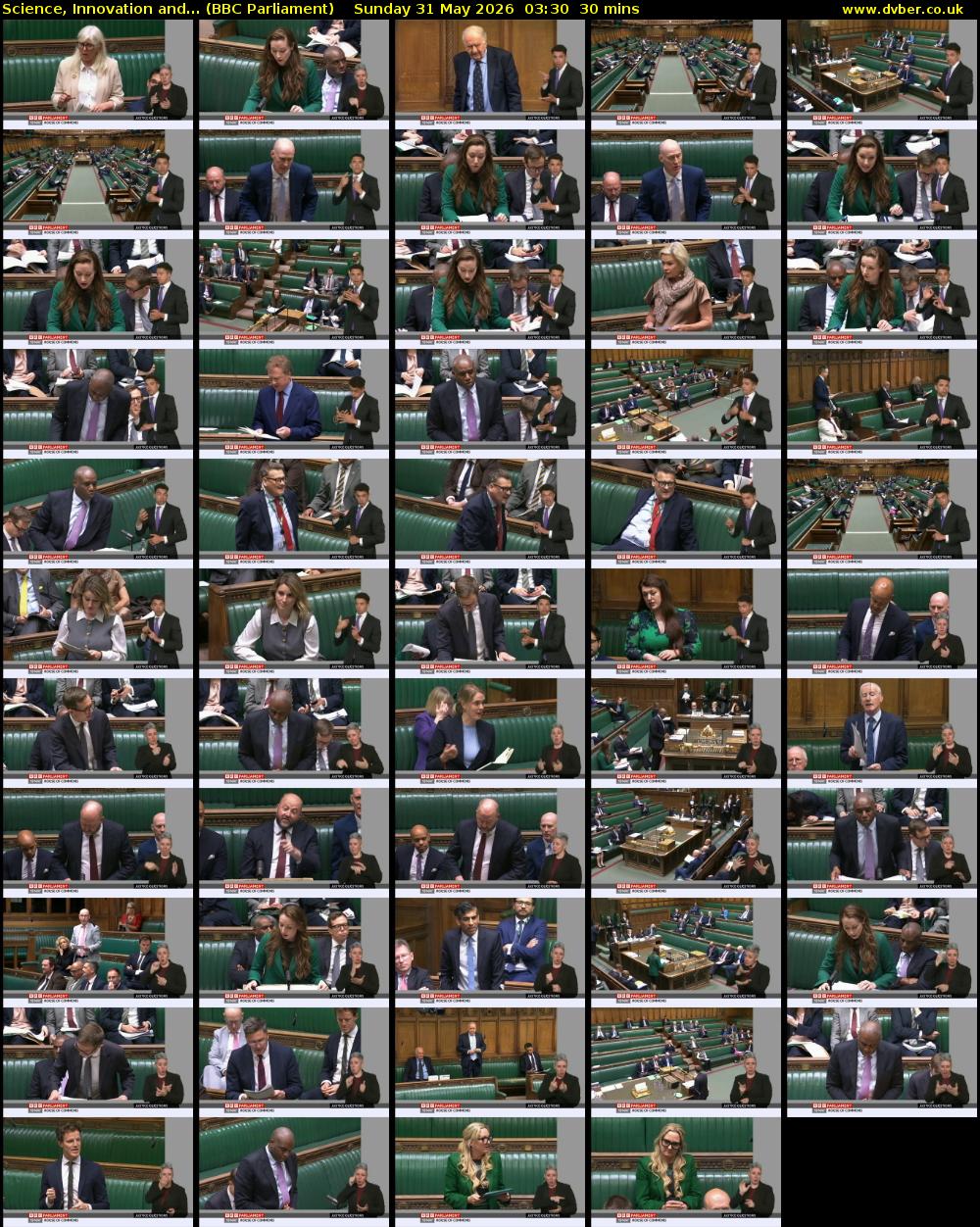 Science, Innovation and... (BBC Parliament) Sunday 31 May 2026 03:30 - 04:00