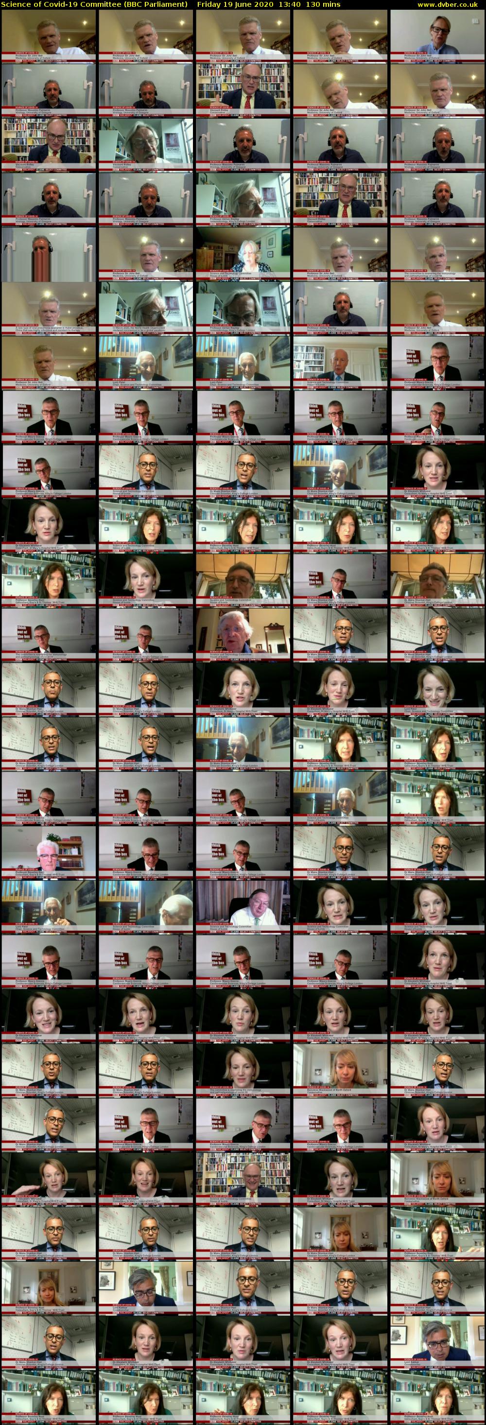 Science of Covid-19 Committee (BBC Parliament) Friday 19 June 2020 13:40 - 15:50