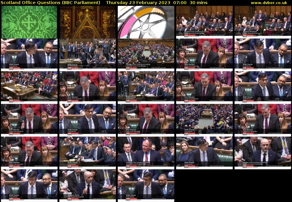 Scotland Office Questions (BBC Parliament) Thursday 23 February 2023 07:00 - 07:30