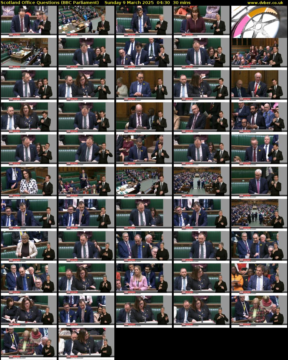 Scotland Office Questions (BBC Parliament) Sunday 9 March 2025 04:30 - 05:00