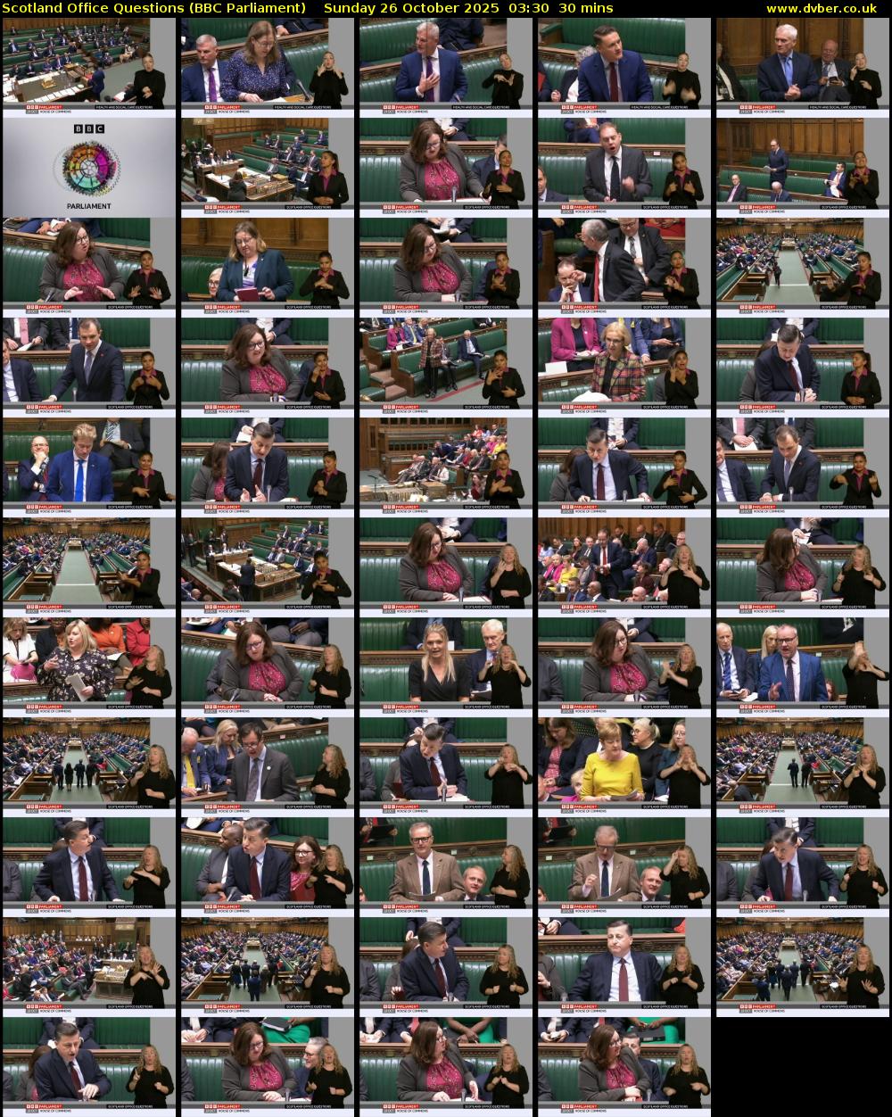 Scotland Office Questions (BBC Parliament) Sunday 26 October 2025 03:30 - 04:00