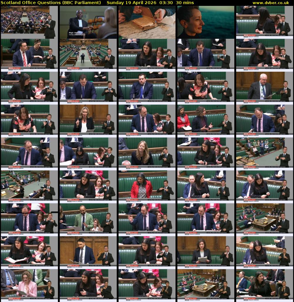 Scotland Office Questions (BBC Parliament) Sunday 19 April 2026 03:30 - 04:00