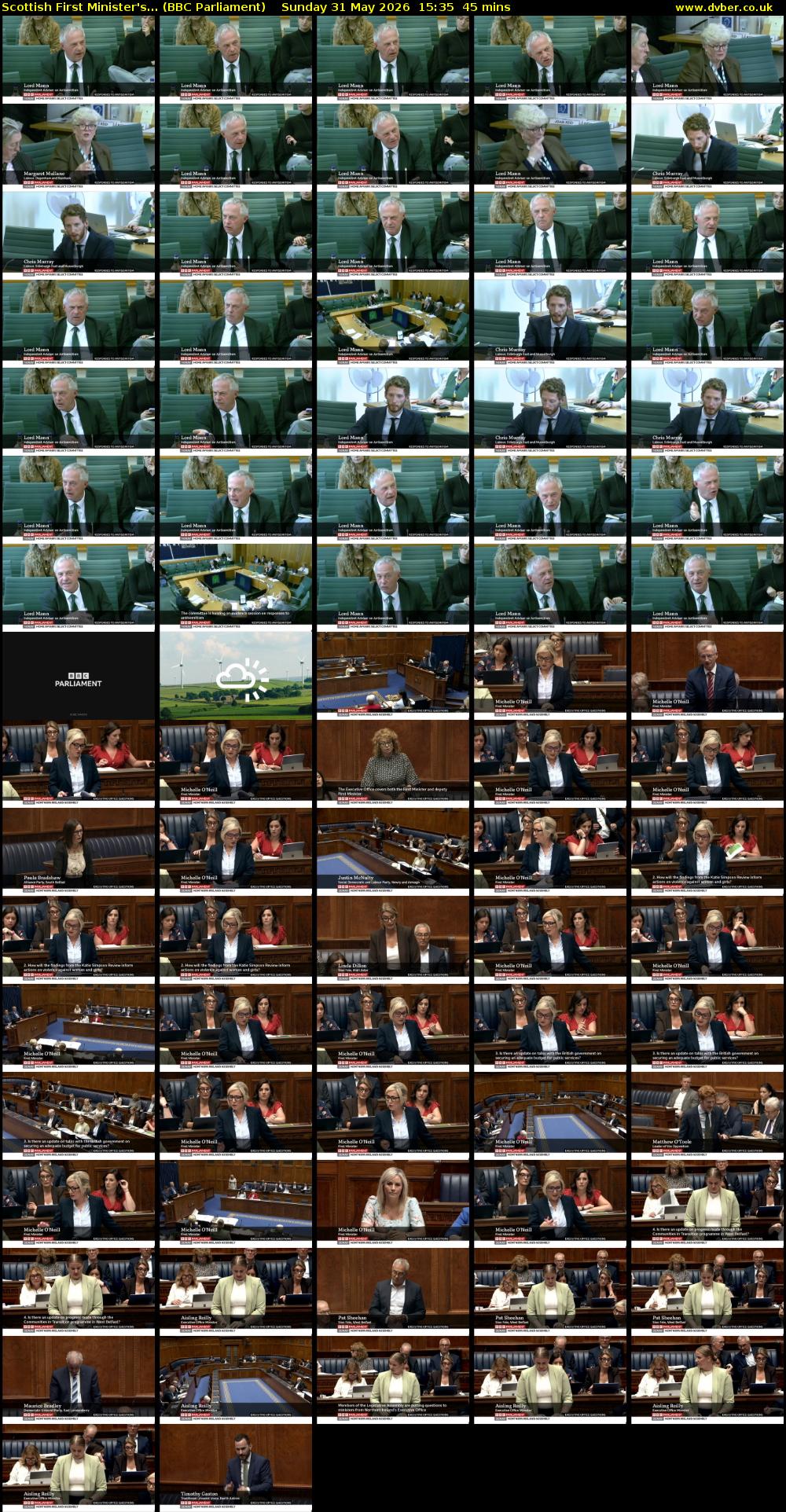 Scottish First Minister's... (BBC Parliament) Sunday 31 May 2026 15:35 - 16:20