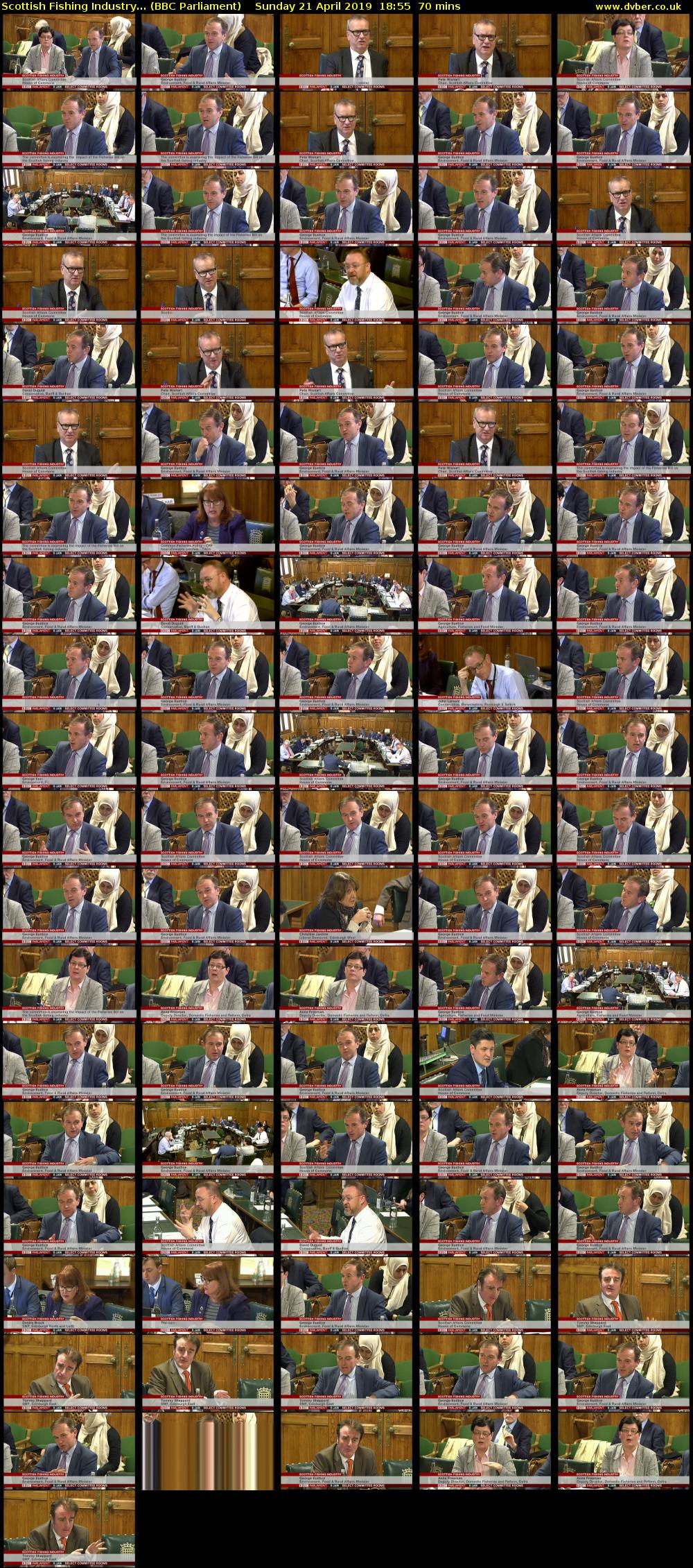 Scottish Fishing Industry... (BBC Parliament) Sunday 21 April 2019 18:55 - 20:05