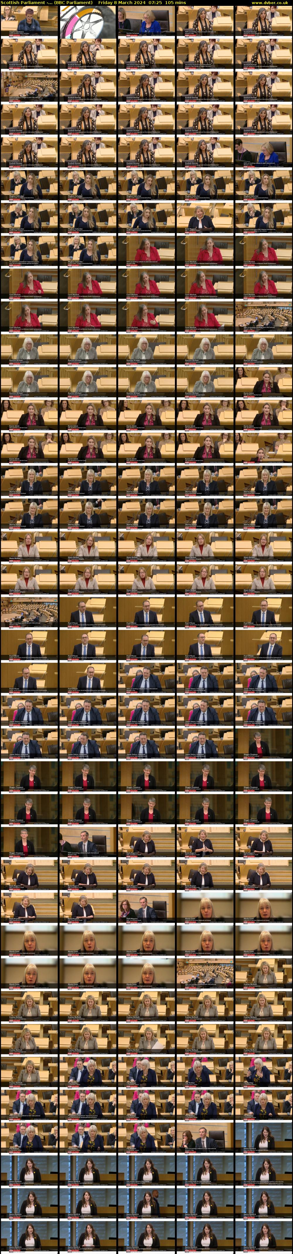 Scottish Parliament -... (BBC Parliament) Friday 8 March 2024 07:25 - 09:10