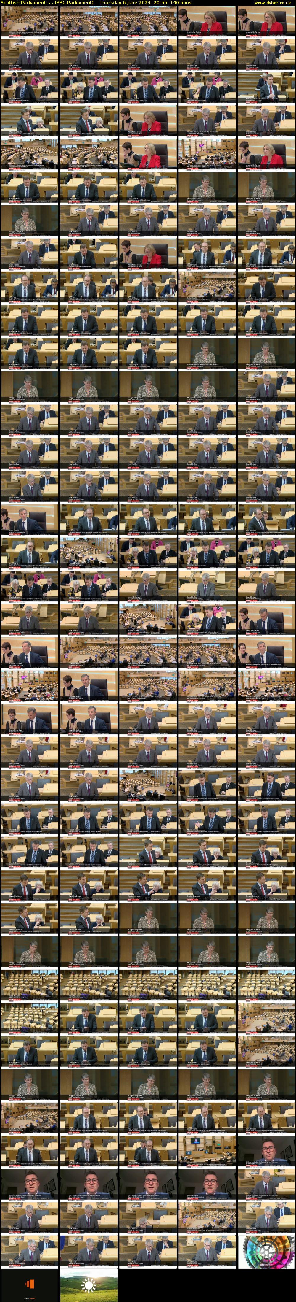 Scottish Parliament -... (BBC Parliament) Thursday 6 June 2024 20:55 - 23:15