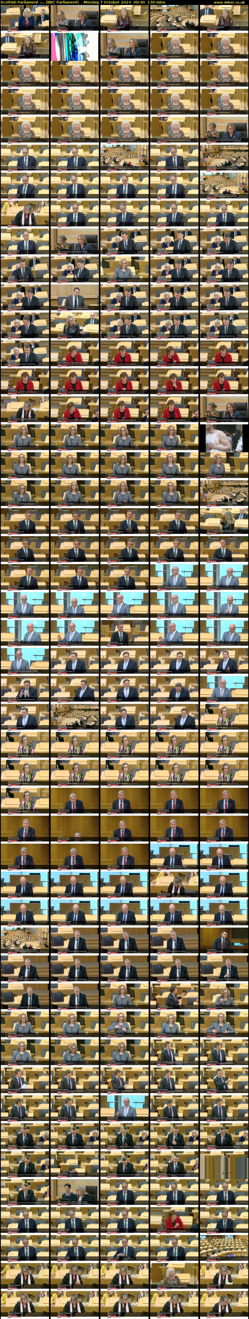 Scottish Parliament -... (BBC Parliament) Monday 7 October 2024 00:40 - 02:50