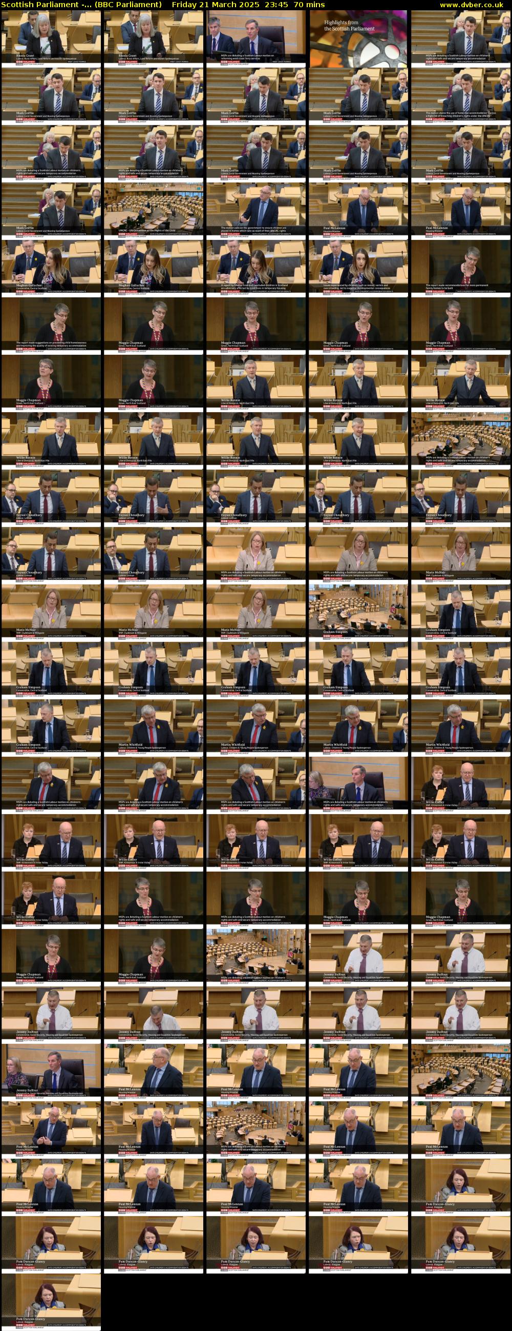 Scottish Parliament -... (BBC Parliament) Friday 21 March 2025 23:45 - 00:55