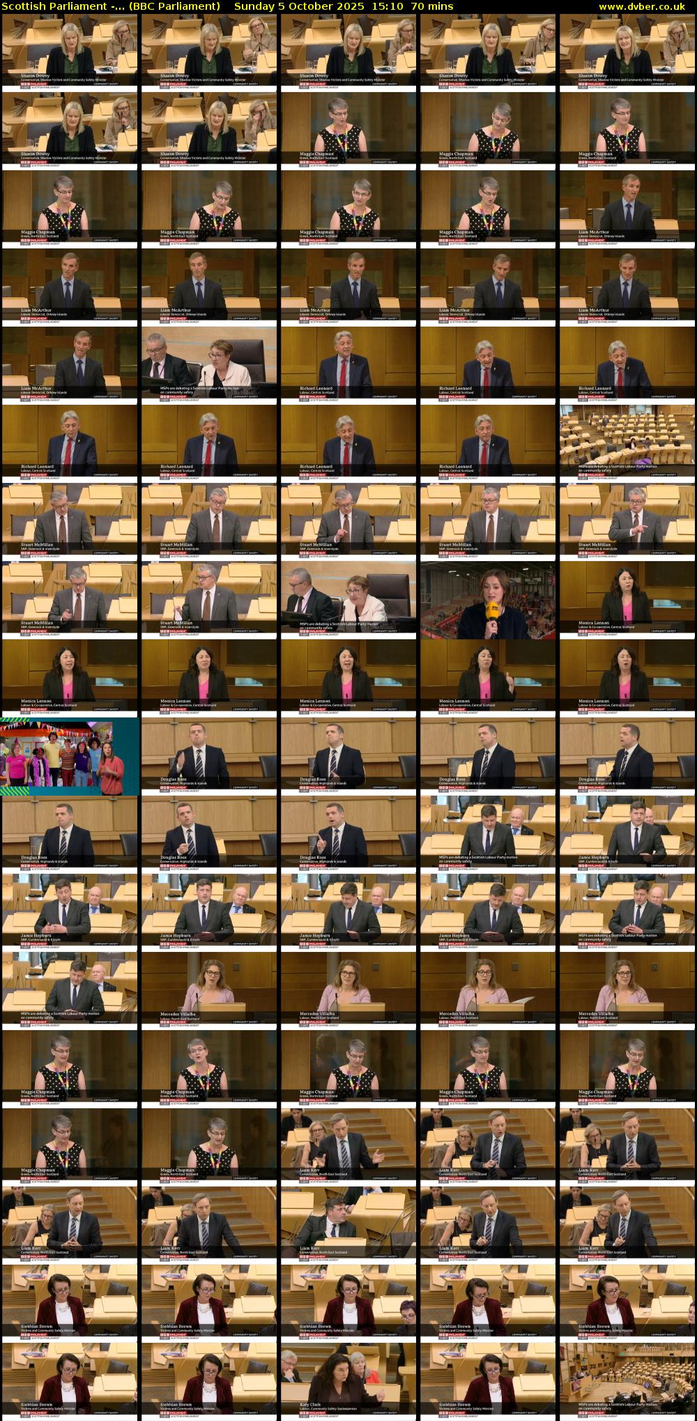 Scottish Parliament -... (BBC Parliament) Sunday 5 October 2025 15:10 - 16:20