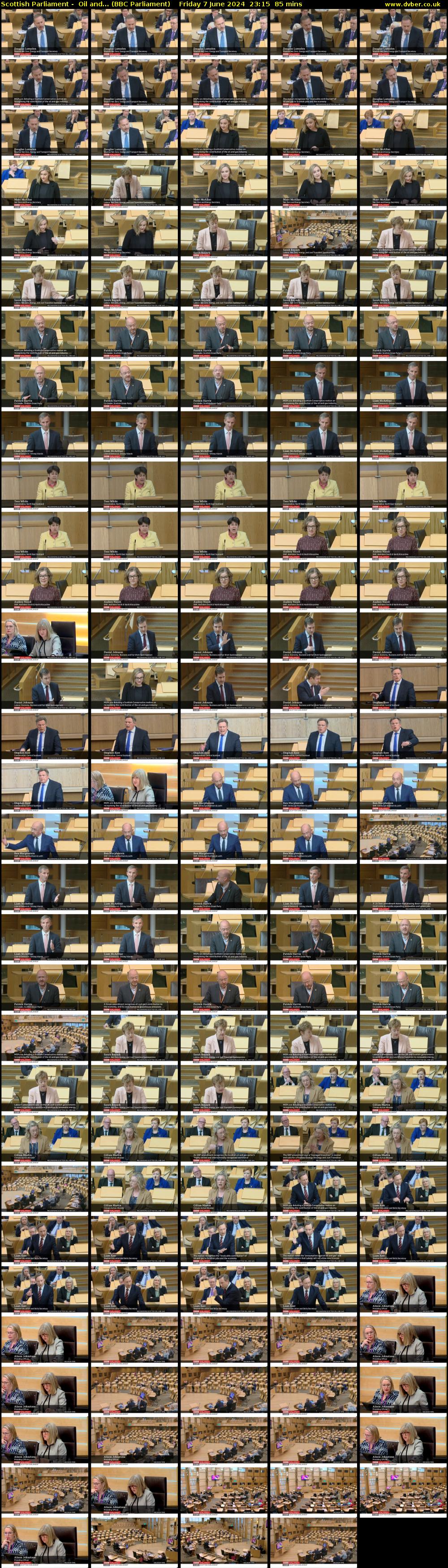 Scottish Parliament -  Oil and... (BBC Parliament) Friday 7 June 2024 23:15 - 00:40