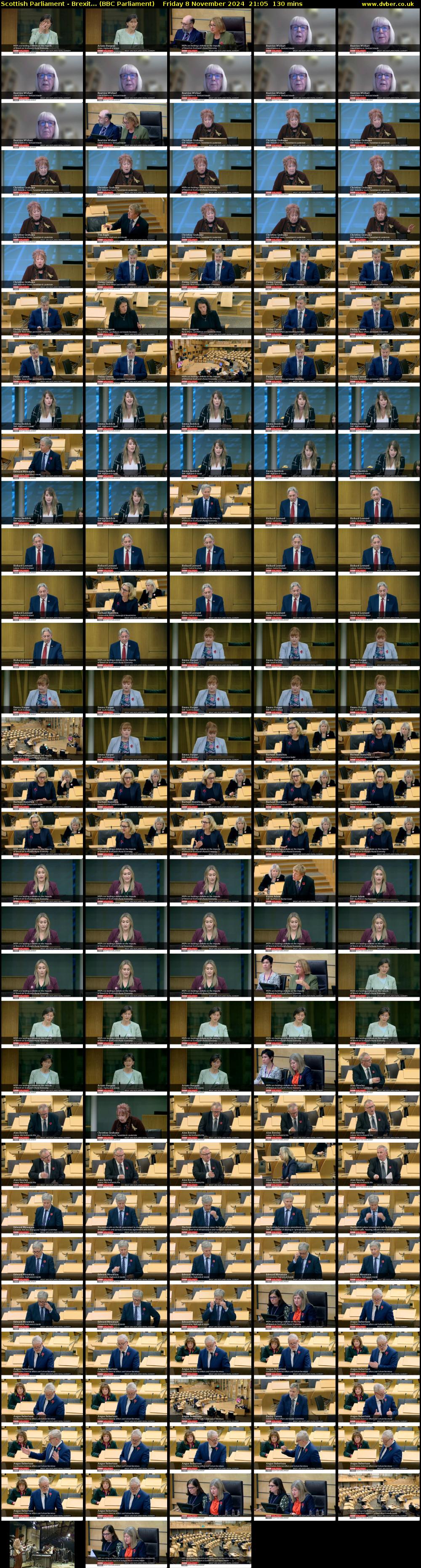 Scottish Parliament - Brexit... (BBC Parliament) Friday 8 November 2024 21:05 - 23:15