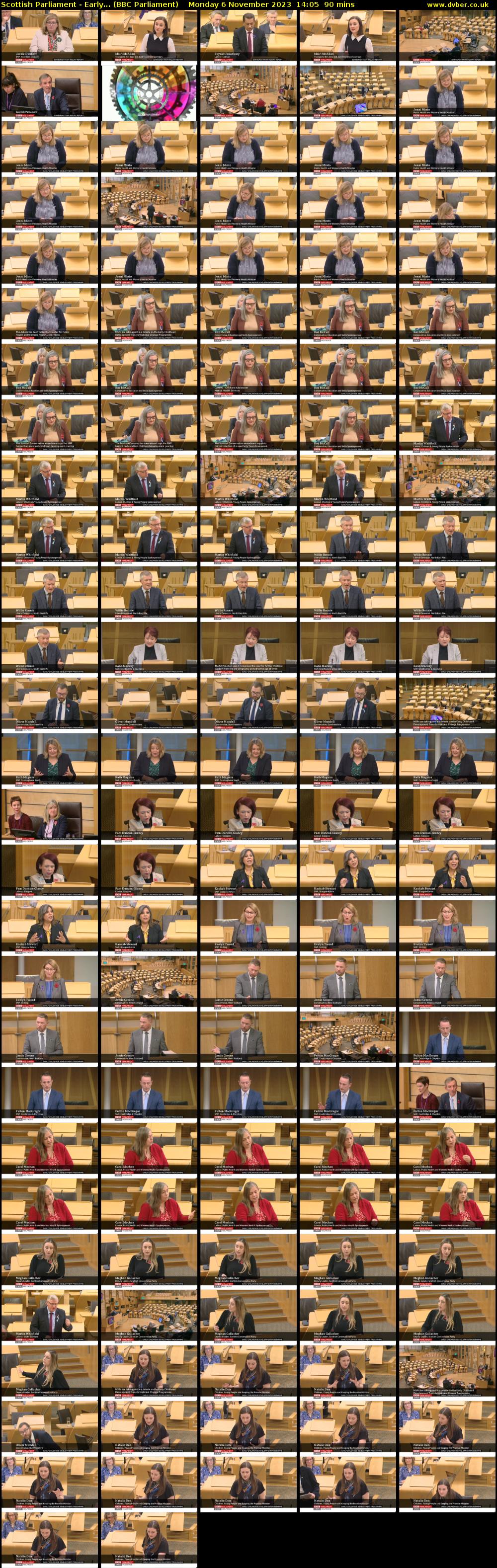 Scottish Parliament - Early... (BBC Parliament) Monday 6 November 2023 14:05 - 15:35