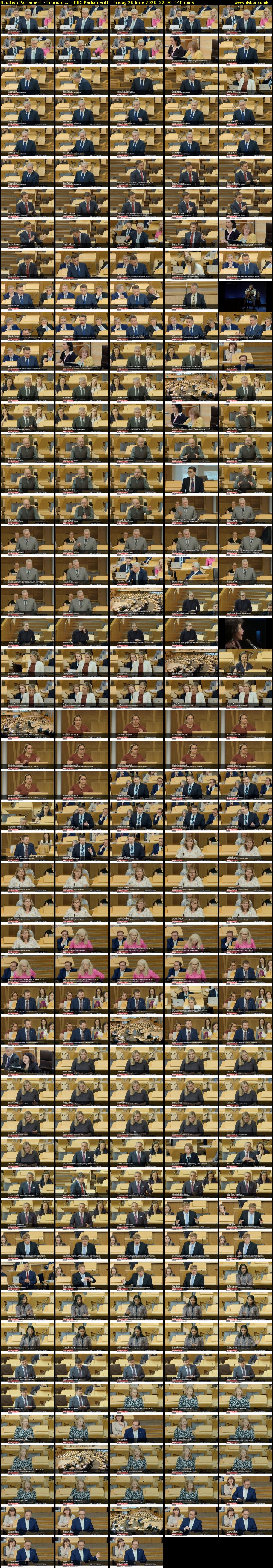 Scottish Parliament - Economic... (BBC Parliament) Friday 26 June 2026 22:00 - 00:20